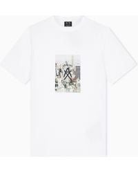 ARMANI EXCHANGE - Regular Fit Cotton T-Shirt - Lyst