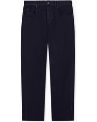 ARMANI EXCHANGE - Loose Tapered Fit 5 Pockets Denim Pant - Lyst