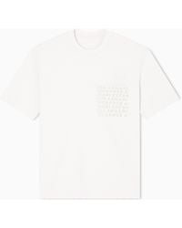 ARMANI EXCHANGE - T-Shirt Im Regular Fit Mit Logotasche - Lyst