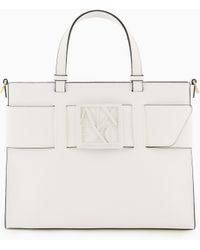 ARMANI EXCHANGE - Bolso Tote Grande Con Doble Asa Y Bandolera - Lyst