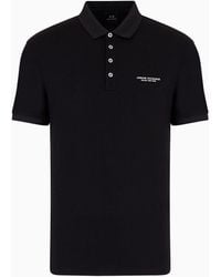 Armani Exchange - Milano New York Cotton Polo Shirt - Lyst