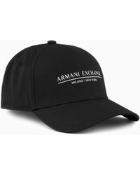ARMANI EXCHANGE - Gorro Con Visera Con Estampado Frontal - Lyst