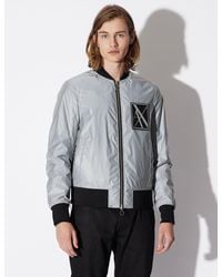 reflective ea7 jacket