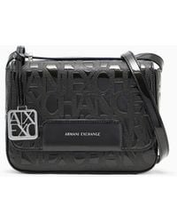 ARMANI EXCHANGE - Sac À Bandoulière Avec Motif Logo All-Over - Lyst