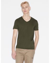armani exchange pima cotton tee