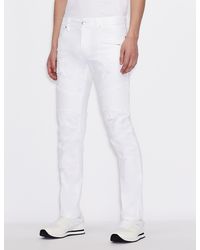 Armani Exchange J27 Skinny Jeans - White