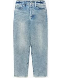 ARMANI EXCHANGE - High-Waisted Rigid Denim Jeans With A Carrot Fit Icon - Lyst