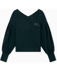 ARMANI EXCHANGE - Sweatshirt With Wide Sleeves - Lyst
