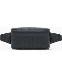 ARMANI EXCHANGE - Waist Bag With An Embossed Pattern And Adjustable Strap - Lyst