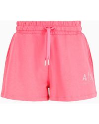 Armani Exchange - Shorts In Asv Organic Cotton French Terry - Lyst