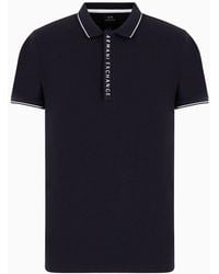 Armani Exchange - Stretch Jersey Slim Fit Polo Shirt - Lyst