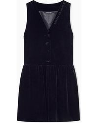 ARMANI EXCHANGE - Slim Fit Jumpsuit Stretch Velvet - Lyst