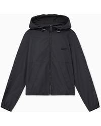 ARMANI EXCHANGE - Asv Fabric Hooded Jacket - Lyst