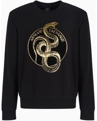ARMANI EXCHANGE - Sweat-Shirt À Col Rond Avec Maxi Imprimé - Lyst