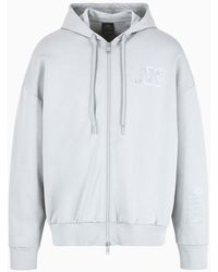 Armani Exchange - Sweatshirt With Zip And Hood - Lyst