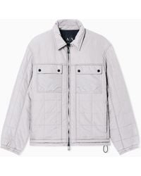 ARMANI EXCHANGE - Nylon Blouson With Matt Effect And Pockets - Lyst