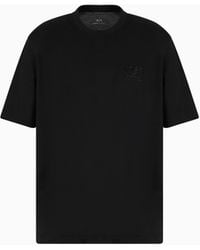 ARMANI EXCHANGE - Camiseta De Corte Regular Con Estampado En El Pecho - Lyst