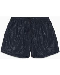 Armani Exchange - Patterned Boxer Costume In Asv Fabric - Lyst