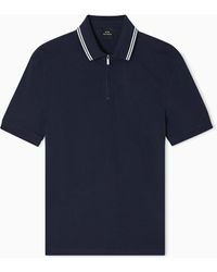 ARMANI EXCHANGE - Regular Fit Cotton Polo Shirt - Lyst