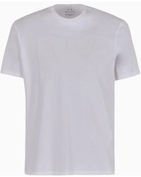 Armani Exchange - T-shirt Regular Fit In Jersey Con Stampa Logo Tono Su Tono - Lyst