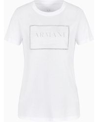 Armani Exchange - Regular Fit T-shirt In Asv Organic Cotton - Lyst