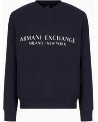 Armani Exchange - Armani Exchange - Milano New York Crew Neck Sweatshirt - Lyst