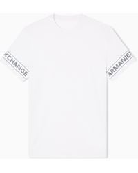 ARMANI EXCHANGE - T-Shirt Regular Fit Stampa Maniche - Lyst