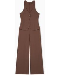 ARMANI EXCHANGE - Tracksuit With Vest And Wide-Leg Trousers - Lyst