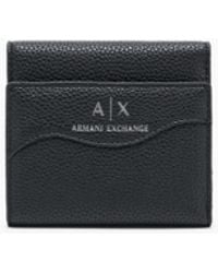 ARMANI EXCHANGE - Mini Wallet With Shaped Stitching - Lyst