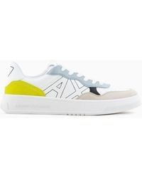 Armani Exchange - Sneakers In Technical Fabric And Suede - Lyst