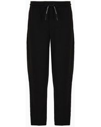 Armani Exchange - Mix Mag Jogger Trousers In Asv Organic Cotton - Lyst