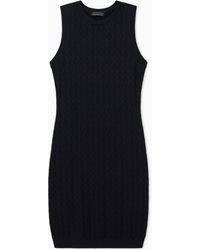ARMANI EXCHANGE - Vestido Tubo Con Logotipo Integral - Lyst