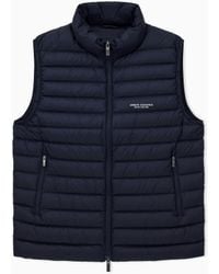 ARMANI EXCHANGE - Sleeveless Down Jacket - Lyst