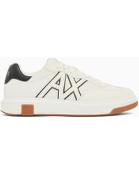 ARMANI EXCHANGE - Sneakers With Contrasting Logo - Lyst