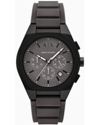 ARMANI EXCHANGE - Sync Chronograph Silicone Watch - Lyst