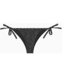 Armani Exchange - Swimsuit With Laces - Lyst