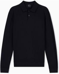ARMANI EXCHANGE - Regular Fit Knit Polo - Lyst