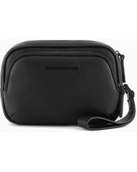 ARMANI EXCHANGE - Clutch Bag With Two Compartments And Drawstring - Lyst