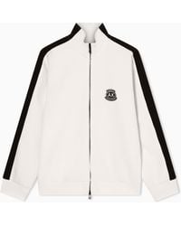 ARMANI EXCHANGE - Stretch Bonded Cotton Sweatshirt - Lyst