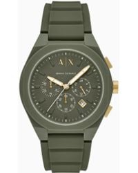 ARMANI EXCHANGE - Chronograph Silicone Watch - Lyst
