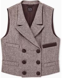 ARMANI EXCHANGE - Regular Fit Waistcoat - Lyst