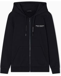 ARMANI EXCHANGE - Cotton Zip-Up Hoodie - Lyst