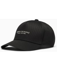 ARMANI EXCHANGE - Cotton Baseball Cap With Embroidered Logo Essential - Lyst