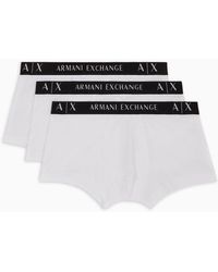 Armani Exchange - Pack Of 3 Boxers - Lyst