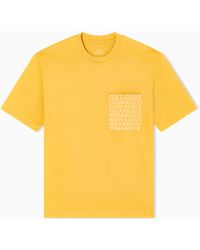 ARMANI EXCHANGE - T-Shirt Coupe Régulière Avec Poche Logo - Lyst