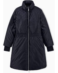 ARMANI EXCHANGE - Caban Coat Recycled Nylon Jacquard - Lyst