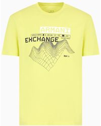 Armani Exchange - Mix Mag Regular Fit T-shirt In Asv Organic Cotton - Lyst
