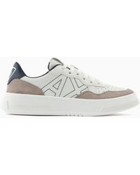 Armani Exchange - Sneakers With Suede Inserts - Lyst