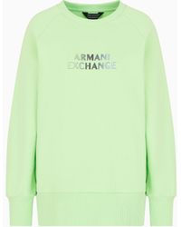 Armani Exchange - Sweatshirt With Asv Organic Cotton Print - Lyst