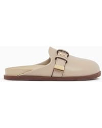 ARMANI EXCHANGE - Sabot With Buckle And Detail - Lyst